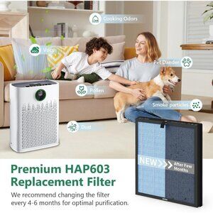 HAP603 Replacement Filter Compatible with ECOSELF Air Cleaner...